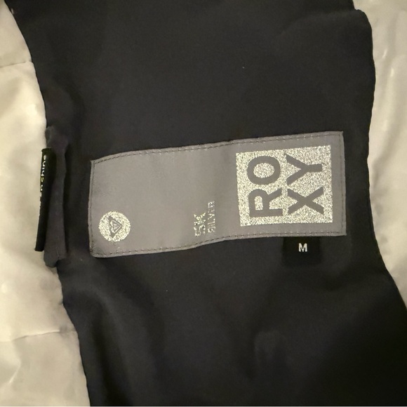 Roxy Ski Coat | Blue and White Plaid - Picture 7 of 8